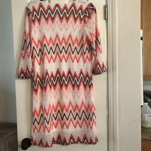 Embroidered sheath dress